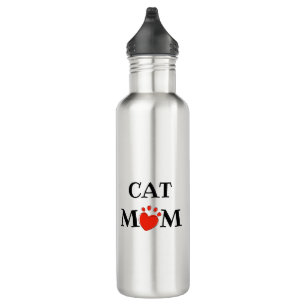 Cat Mom Quote Personalised Photo 710 Ml Water Bottle