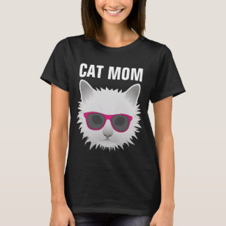 CAT MOM T-Shirts in black
