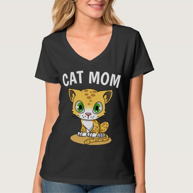 CAT MOM T-Shirts Tees (Front)