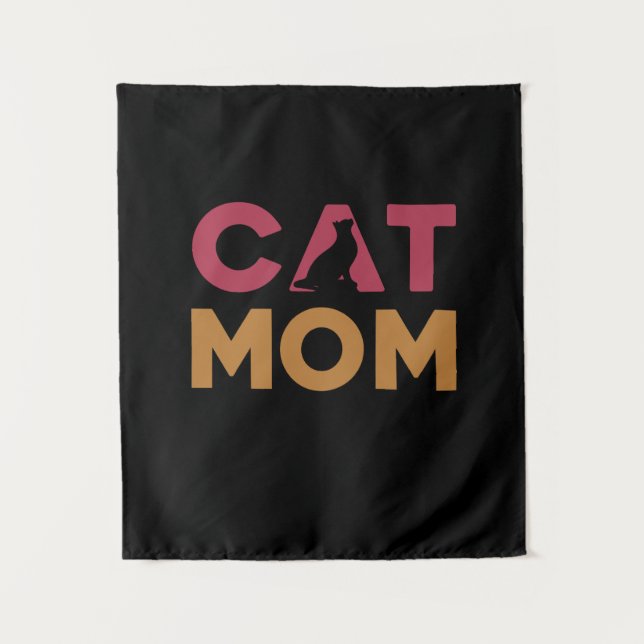 Cat Mom Tapestry (Front)