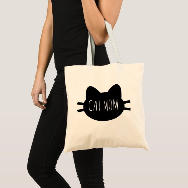 "CAT MOM" Tote Bag (Front (Product))