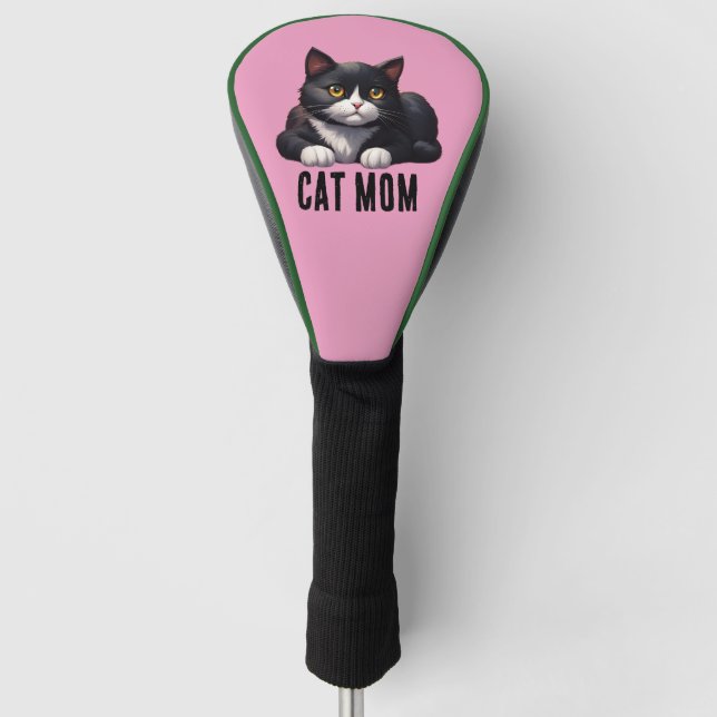 CAT MOM TUXEDO GOLF HEAD COVER (Front)