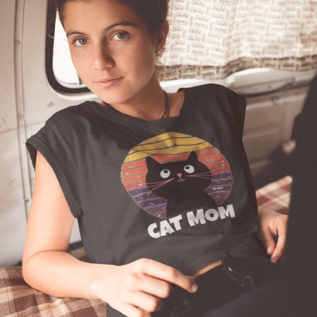 CAT MOM VINTAGE RETRO EIGHTIES 80s T-Shirts  (Creator Uploaded)