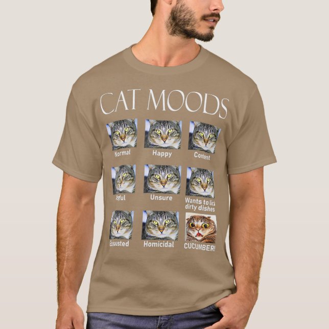 Cat Moods T-Shirt (Front)