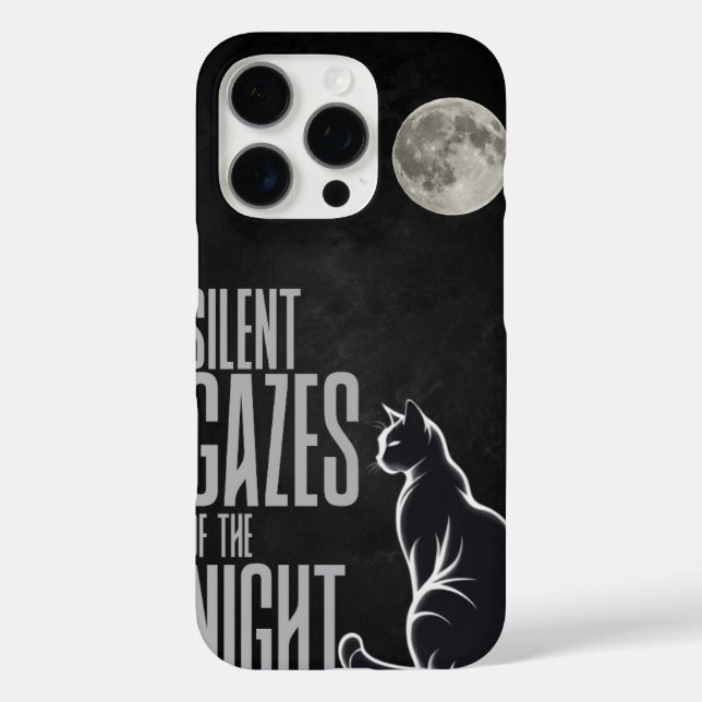 Cat & Moon Aesthetic iPhone Case” Case-Mate iPhone Case (Back)