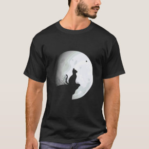 Cat Moon Cute Kitten Graphic Cat Lady For Women & T-Shirt