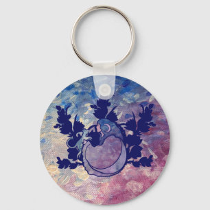 Cat Moon Goddess  Key Ring