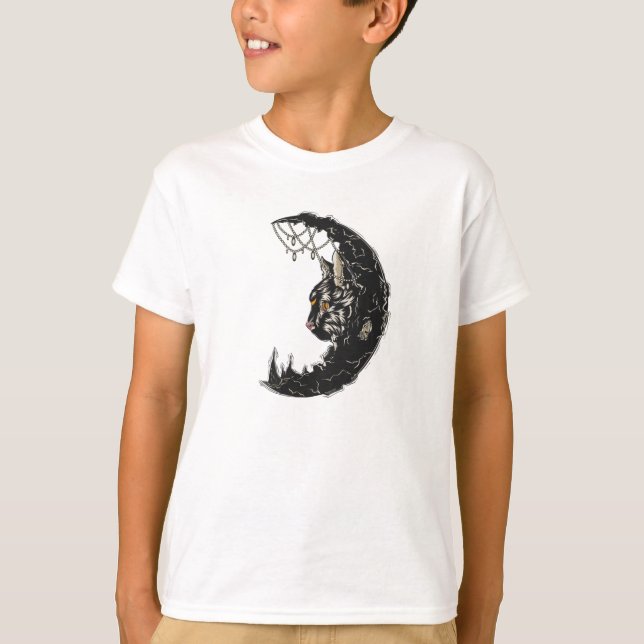 Cat Moon T-Shirt (Front)