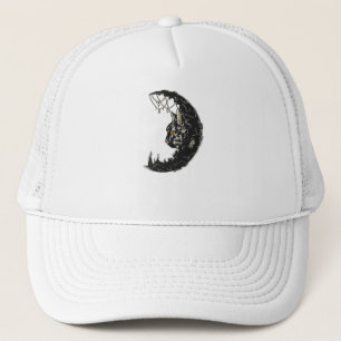 Cat Moon Trucker Hat