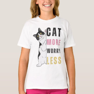 CAT More WORRY Less T-Shirt