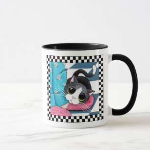 Cat Morning Ankle Warmer Cat Art Mug