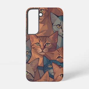 Cat Mosaic Art Galaxy S22 Case