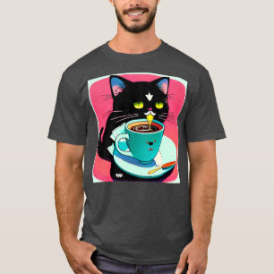 Cat Mother Coffee Lover 261 T-Shirt