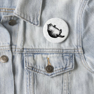 Cat Mother I Am But Skin and Bones For Cat Lover 6 Cm Round Badge