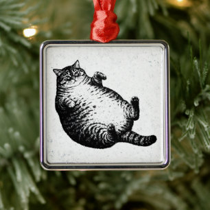 Cat Mother I Am But Skin and Bones For Cat Lover Metal Tree Decoration