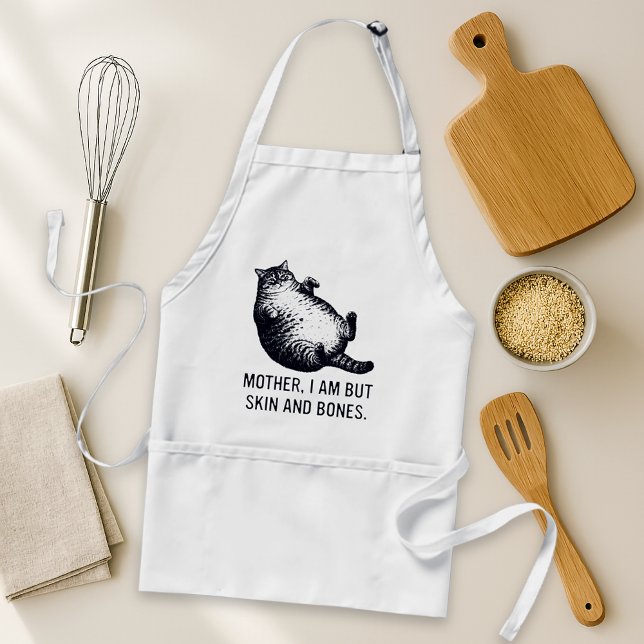 Cat Mother I Am But Skin and Bones For Cat Lover Standard Apron (Creator Uploaded)