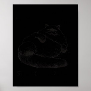 Cat Mother I Am But Skin And Bones  Poster