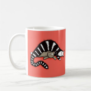 Cat Mother Protects Her Cute Kitty Kid Coffee Mug