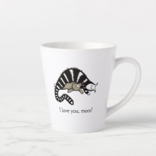 Cat Mother Protects Her Cute Kitty Love Mum Latte Mug