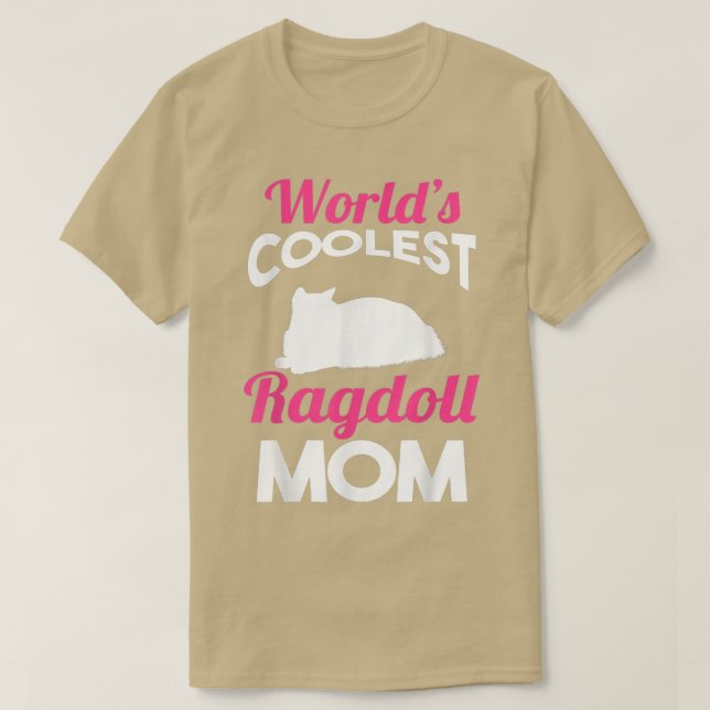 Cat Mother Ragdoll Mum  T-Shirt (Design Front)