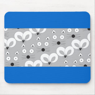 Cat & Mouse pattern grey Pad