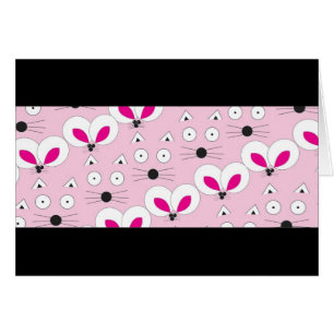 Cat Mouse Pattern Pink