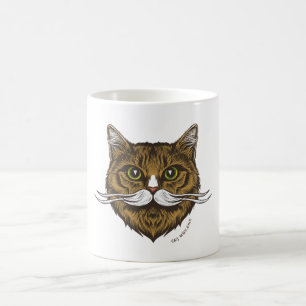 Cat Moustache  Coffee Mug