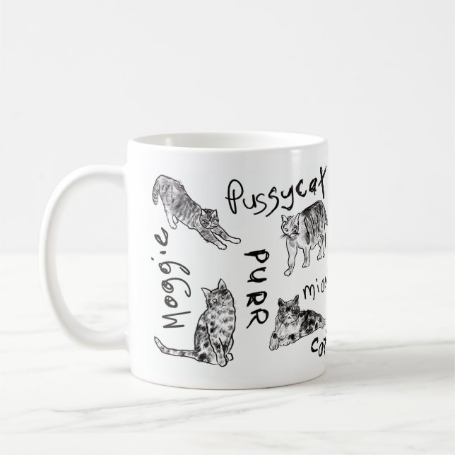 cat mug (Left)