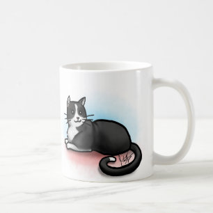 Cat Mug - Black and White