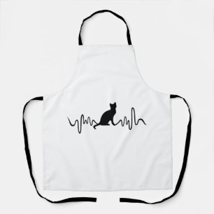 Cat Mug - Cat Heartbeat Coffee Mug Apron