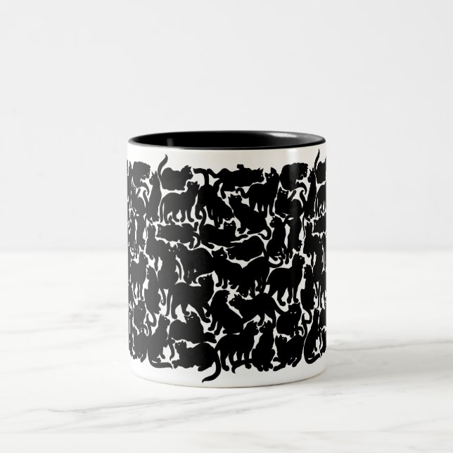 Cat Mug Coffee Cup Cool Cat Lover Art Cup (Center)