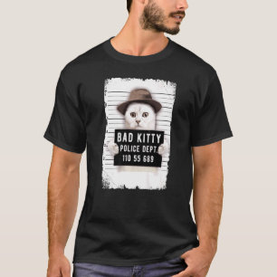 Cat Mug Shot   T-Shirt