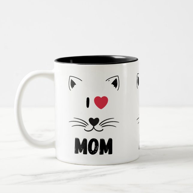 Cat mugs I love mum (Left)