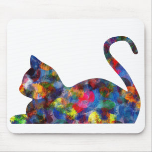 Cat Multi-Coloured Mousepad
