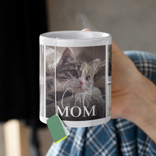 Cat Mum 5 Photo Collage Coffee Mug (Creator Uploaded)