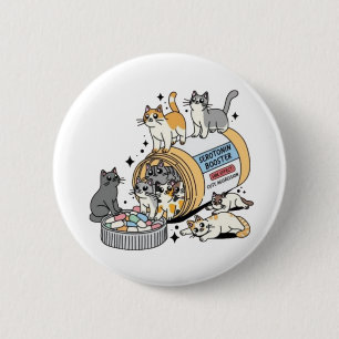 Cat Mum  6 Cm Round Badge