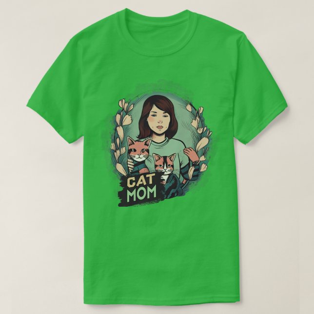 Cat Mum 6 T-Shirt (Design Front)