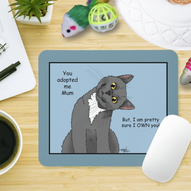 Cat Mum Adoption Mother's Dat Mouse Pad (Creator Uploaded)