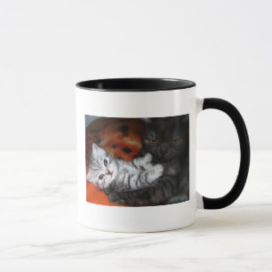 Cat mum and kitten mug