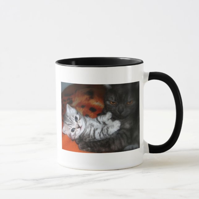 Cat mum and kitten mug (Right)