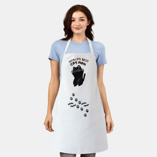 cat mum apron