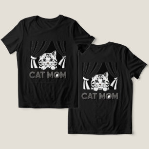  Cat Mum Black T-Shirt Tri-Blend Shirt