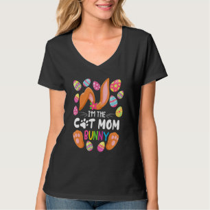 Cat Mum Bunny I Family Matching Easter Party Outfi T-Shirt
