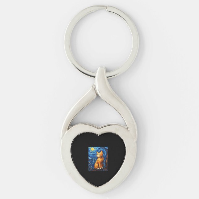 Cat Mum, Cat Dad Key Ring (Front)
