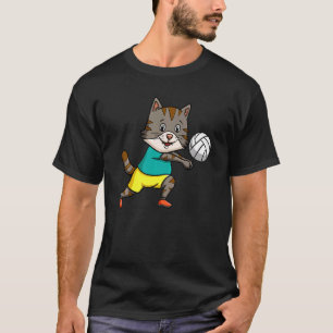 Cat Mum Cat Dad Volleyball Coach Spiker Kitten T-Shirt