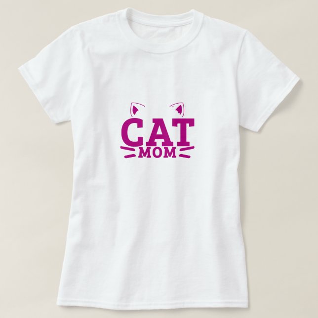 Cat Mum- Cat lover T-Shirt (Design Front)
