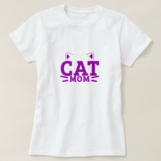 Cat Mum - Cat lover T-Shirt (Design Front)