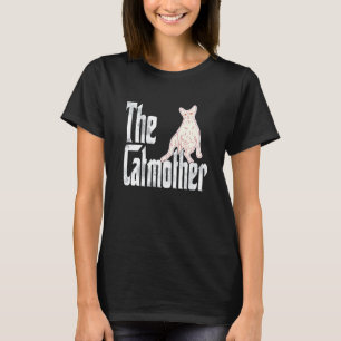 Cat Mum Catmother Lazy Sphynx Cat Mother Kitty Mum T-Shirt