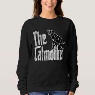 Cat Mum Catmother Polygon Cat Mother Kitty Mummy   Sweatshirt