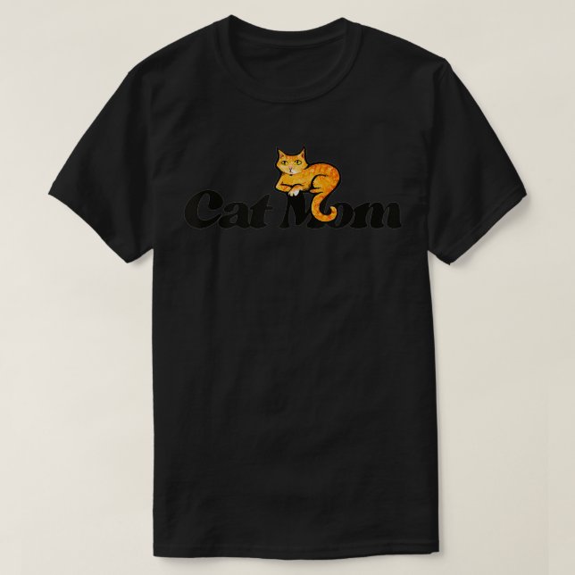 Cat Mum Caturday Designs Fun Orange Tabby Tank Top (Design Front)